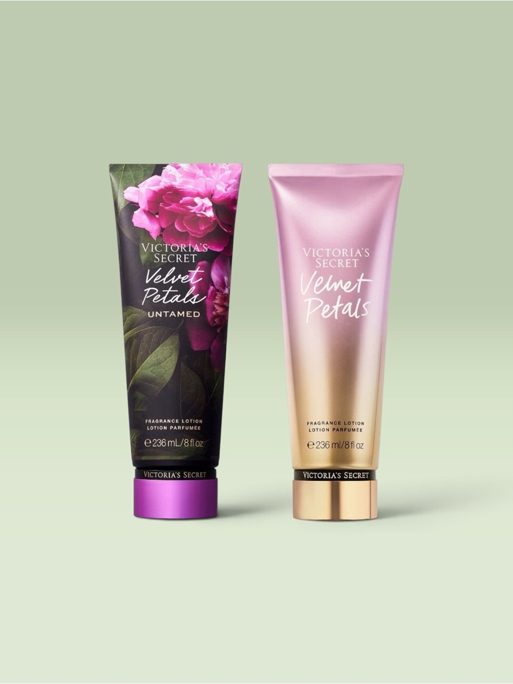 Victoria's Secret VELVET PETALS UNTAMED + VELVET PETALS Fragrance Lotion~8 fl.oz